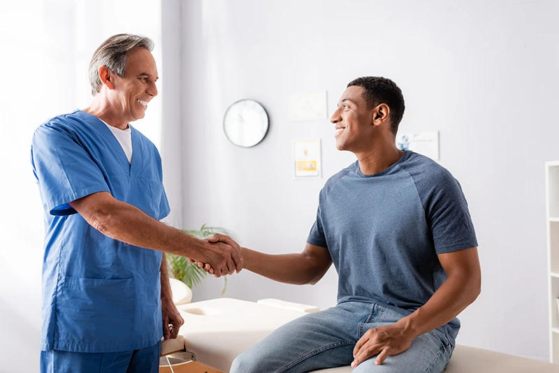 Chiropractic exam at your first visit after a car accident